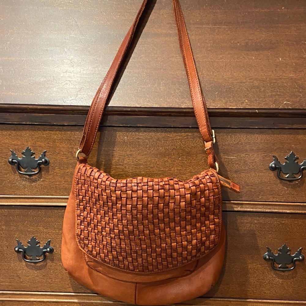 Marta Ponti Brown Crossbody Bag